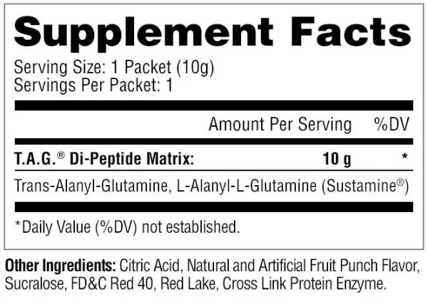 Metabolic Nutrition T.A.G. Glutamine Single Serving (Select Flavor) Fashion