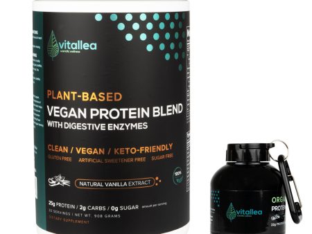 Vitallea Plant-Based Organic Vegan Protein Blend - 30 Servings Fashion