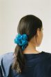 Indigo Silk Organza Plant Dyed Scrunchie | Handmade Discount