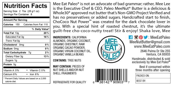 ChoCoco Nut Paleo MeeNut® Butter For Discount