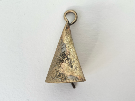 2  rustic cone shape tin brass finish bell metal striker on Sale