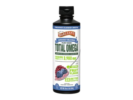 Barlean s Seriously Delicious Plant Based Total Omega Pomegranate Blueberry Smoothie (8oz-16oz) Sale