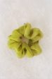 Sage Silk Organza Plant Dyed Scrunchie | Handmade Supply