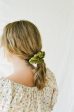 Sage Silk Velvet Plant Dyed Scrunchie | Handmade Supply