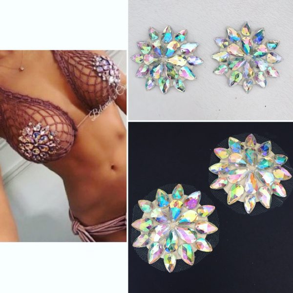 Snow flake diamond pasties For Discount