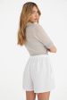 The Zion Linen Shorts in White: OS Online Hot Sale