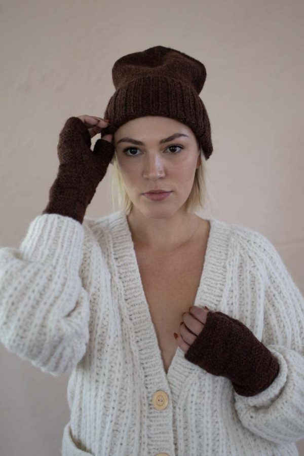 Stela Beanie- Chocolate Online now