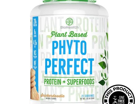 BioHealth Plant Based Phyto Perfect - Protein + Superfoods Powder Snickerdoodle Fashion