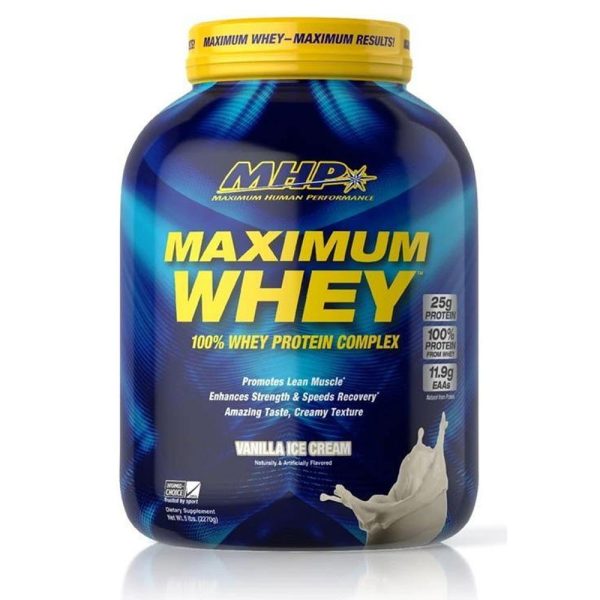 MHP MAXIMUM WHEY VANILLA ICE CREAME 5LB For Cheap