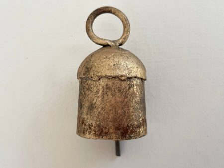 1 3 4  rustic little rounded tin brass finish bell Fashion