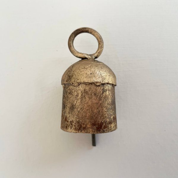 1 3 4  rustic little rounded tin brass finish bell Fashion