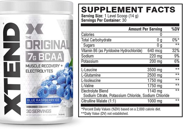 SCIVATION XTEND BCAA BLUE RASPBERRY ICE 30 SERV Online now