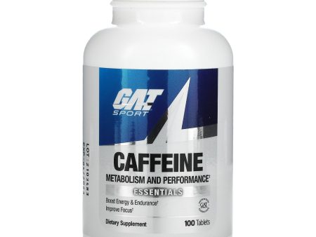 GAT, Caffeine, Metabolism and Performance, 100 Tablets Hot on Sale