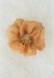 Mauve Silk Organza Plant Dyed Scrunchie | Handmade Online