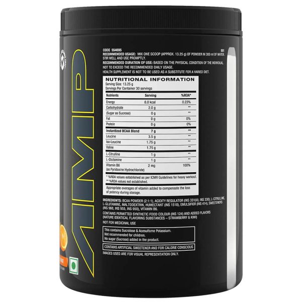 GNC AMP Gold Series BCAA Advanced - Tangy Orange Supply