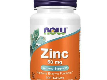 NOW FOOD ZINC GLUCONATE 50MG 100 TABS Fashion