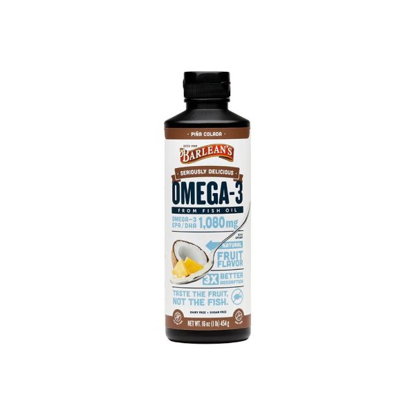 Barlean s Seriously Delicious Omega-3 Fish Oil Piña Colada 16oz. Sale