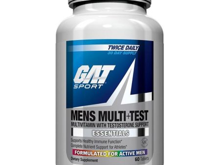 GAT ESSENTIALS MENS MULTI+TEST 60 TABLETS For Cheap