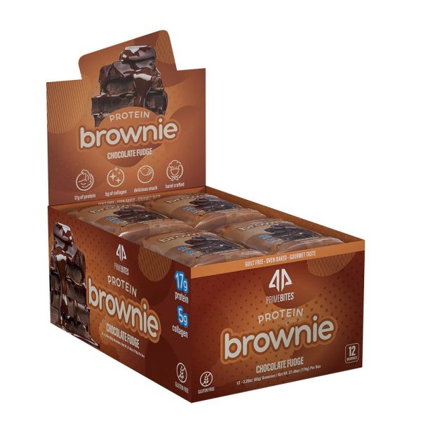 Alpha Prime - Prime Bites Protein Brownie - Chocolate Fudge (Select Size) Sale