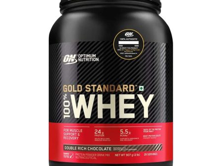 Optimum Nutrition Gold Standard 100% Whey Protein, Double Rich Chocolate, 2 lb Online