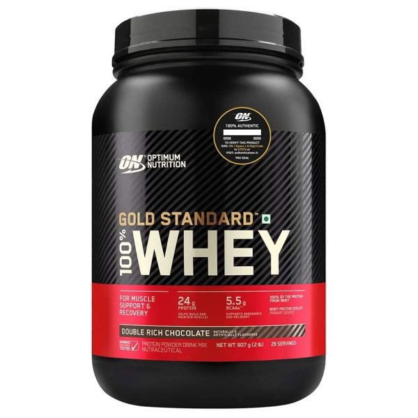 Optimum Nutrition Gold Standard 100% Whey Protein, Double Rich Chocolate, 2 lb Online