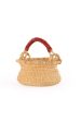 Petite Natural Swing Basket - Leather Handle Online