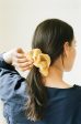 Sand Silk Organza Plant Dyed Scrunchie | Handmade Sale