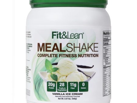 FIT & LEAN PROTEIN FAT BRUNING MEAL REPLACEMENT VANILLA ICE Hot on Sale