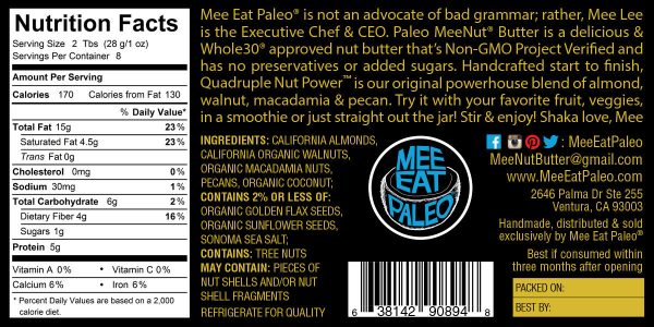 Quadruple Nut Paleo MeeNut® Butter on Sale