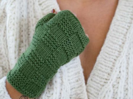 Stela Fingerless Gloves- Verde Online now