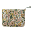 Quilted Indian Flowers Printed Small Pouch Amaia Rose Corail Online Sale