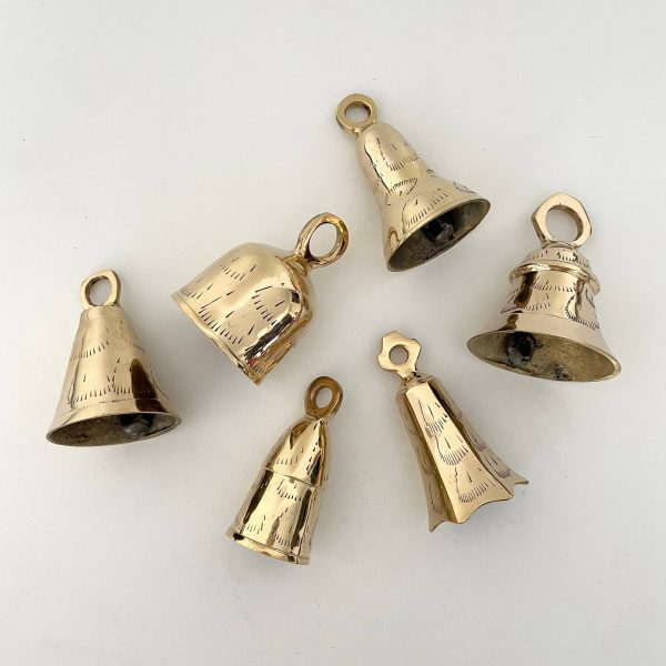 3 3 4  brass flared and tulip bells w  metal striker India Online Sale