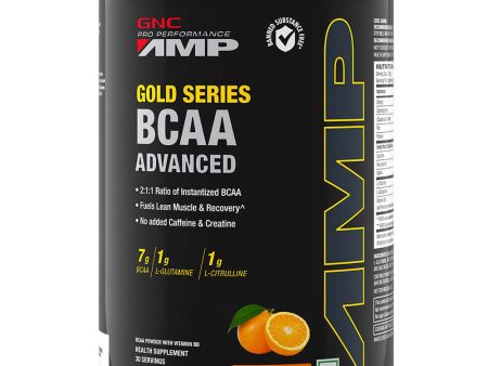 GNC AMP Gold Series BCAA Advanced - Tangy Orange Supply