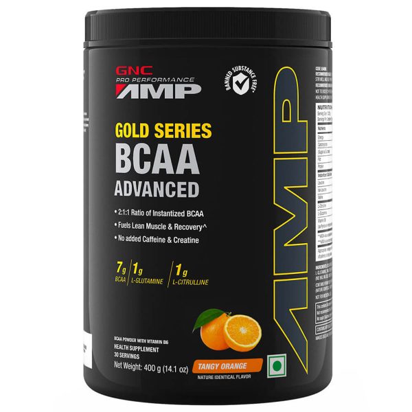 GNC AMP Gold Series BCAA Advanced - Tangy Orange Supply