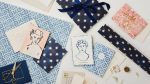 Navy Star Patterned Paper For Cheap