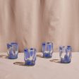 Marta Stackable Glass Blue & Clear (Set of 4) by Meso on Sale