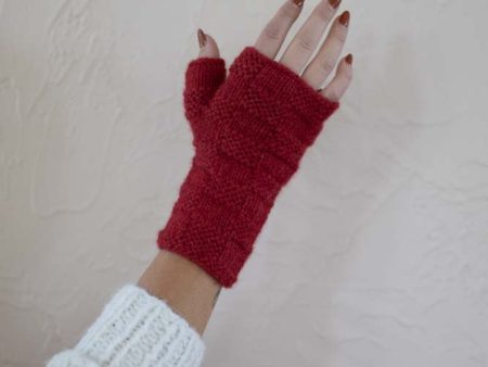 Stela Fingerless Gloves- Rojo Online Hot Sale