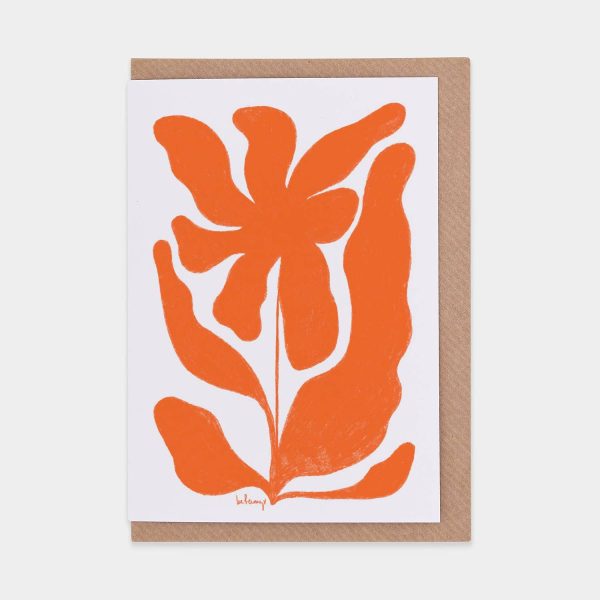 Orange Growing Greetings Card For Sale