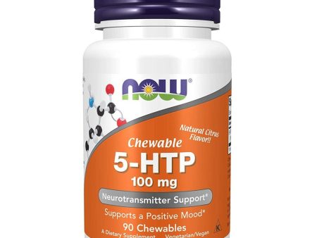 NOW FOOD 5-HTP 100MG 120 VCAPS For Sale