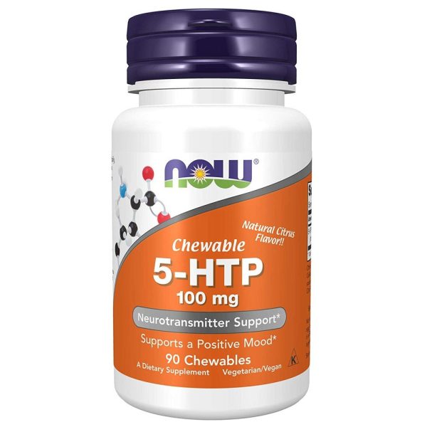 NOW FOOD 5-HTP 100MG 120 VCAPS For Sale