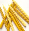 Taper candle, Dinner candle,Twisted taper,Beeswax tapers: 5 candles Discount