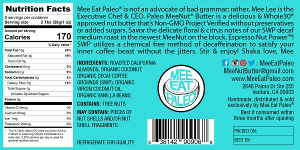 Espresso Nut Paleo MeeNut® Butter Cheap