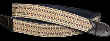 Jodi Head Denim with Jaquard Pattern Guitar Strap (Tan Brown) Sale